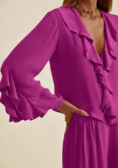 Blusa Chifon Magenta - loja online