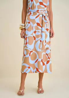 Saia Midi Clochard Off/Preto