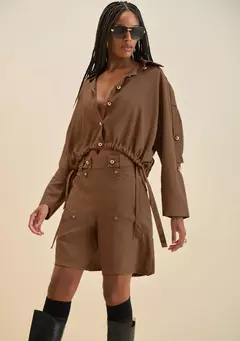 Camisa Morena Rosa Marrom - loja online