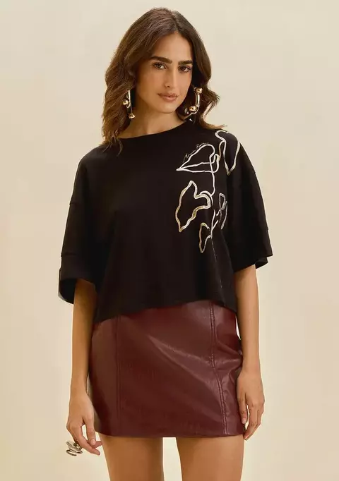 Blusa MR Solta Preto