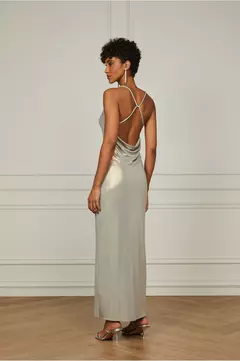 Imagem do Vestido Longo Degage Metalizado Animale