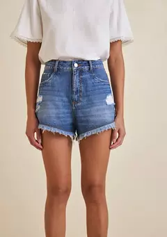 Shorts Jeans MR Barra Desfiada