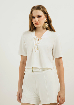 Blusa Off Detalhe Ihos ZC - LaTrovo 