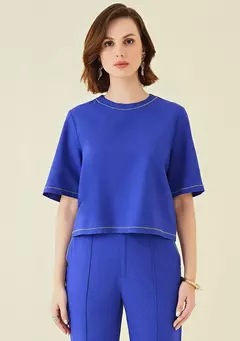 T-shirt Azul Royal MV