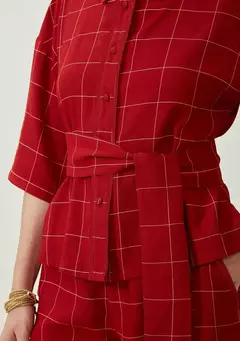 Camisa MV Vermelha Solta Gola Classica - comprar online