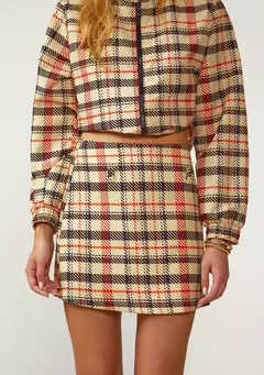 Saia Curta Xadrez Zinco