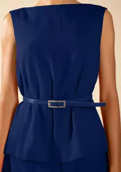 Regata decote canoa Marinho Morena Rosa - comprar online