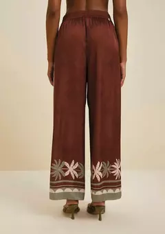 Calça Reta Estampada