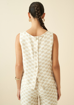 Blusa Regata Es Natural/Cru MV na internet