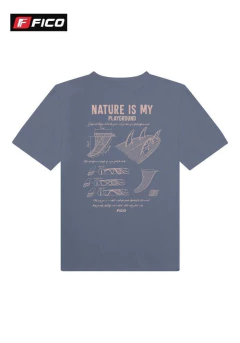 Camiseta Fico Azul c/ Est - comprar online