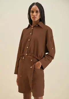 Camisa Morena Rosa Marrom