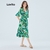 Vestido Midi Boho com Babado Tropical na internet