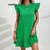 Vestido Elegante Mini Com Bainha e Babados Para Mulheres - comprar online