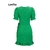 Imagem do Vestido de Babado com Amarração na cintura e Zíper para Mulheres