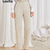 Calça Social Elegante com Detalhes Metálicos para Mulheres