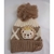 Touca Infantil Ursinho Outono Inverno PomPom Menino Menina