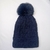 Touca Feminina Inverno Forrada Com Pompom De Pelúcia Adulto - comprar online