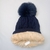 Touca Feminina Inverno Forrada Com Pompom De Pelúcia Adulto
