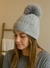 Touca Feminina Inverno Forrada Com Pompom De Pelúcia Adulto