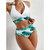 Conjunto de Biquíni Sexy Feminino Cintura Alta e Cordão na internet