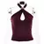 Blusa feminina elegante com decote cruzado