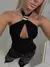 Blusa feminina elegante com decote cruzado