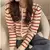 Cardigan LEKA de malha listrado feminino primavera outono - comprar online