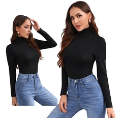 Media Polera Basica Manga Larga Mujer Moda Invierno - Plox