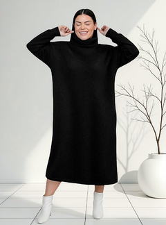 Maxi Vestido Sofia Waffle Largo Invierno Talles Plus Size - tienda online