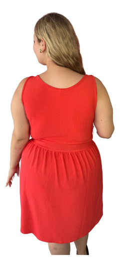 Imagen de Vestido Corto Cruzado Lurex Moda Talles Grandes Especiales