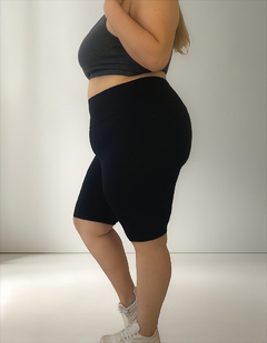 Calza Biker Algodón Premium Faja Modelad Tiro Alto Plus Size