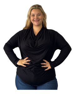 Imagen de Remera Manga Larga Blusa Buche Talles Grandes Plus Size