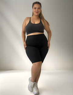 Calza Biker Lycra Premium T Alto Faja Modelad Talles Grandes - comprar online