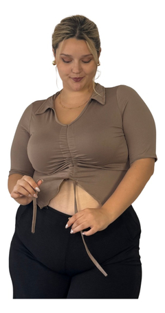 Imagen de Remera Top Mariposa Estilo Chomba Talles Grandes Especial