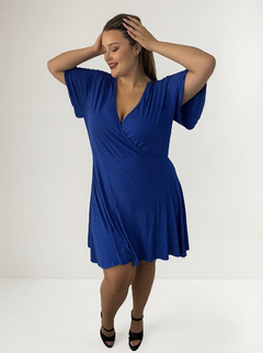 Vestido Cruzado Ana Morley Talles Grandes Especiales 8 Al 14 - tienda online