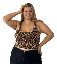 Top Cuadrado Cierre Fiesta Talles Grandes Plus Size - tienda online