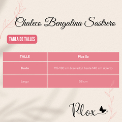 Chaleco Sastrero De Vestir Corte Premium Talles Grandes - tienda online