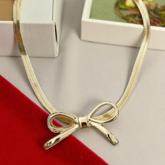 Cadenita Snake Bow Acero Premium Original Delicado - comprar online