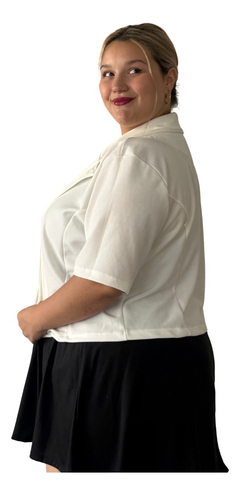 Blazer Corto Verano Sastrero Mujer Talles Grandes Especiales - tienda online