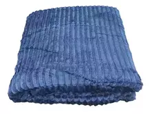 Frazada Acanalada lisa con corderito (2 1/2) - comprar online