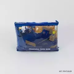 Frazada de Boca y River flannel 1 1/2 (Licencia Oficial) - Blanco Castelli Mayorista