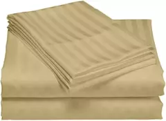 Juego de sábanas rayadas dobby City Blanco (Queen) - tienda online