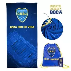 Toallon Playero con mochila River / Boca en internet