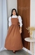 Vestido no linho de alça regulável na internet