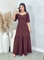 Vestido longuete no tecido crepe duna - comprar online