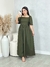 Imagem do Vestido no linho manga bufante