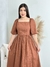 Vestido no linho manga bufante - loja online