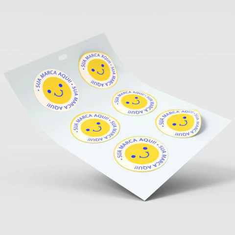 Adesivos Redondo em folha