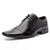 Sapato Social Masculino em Couro Bico Fino Cadarço Preto 4604 - comprar online