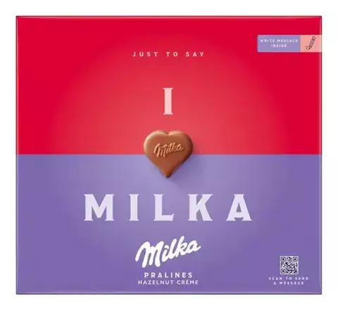 Caixa de bombom Milka Love 110g